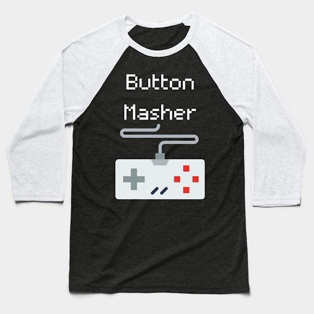 Button Masher Video Game Baseball T-Shirt by ProBitTees